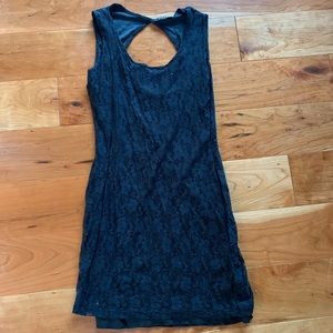 Black Lace Sleeveless Dress